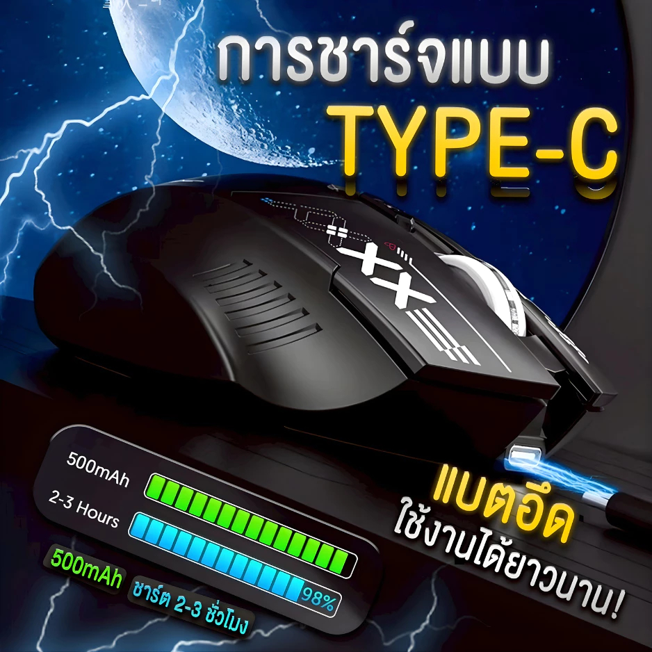 เมาส์เกมมิ่งแบบไร้สาย KAIDEEL KD100 Wireless Gaming รุ่น Speedflex ...