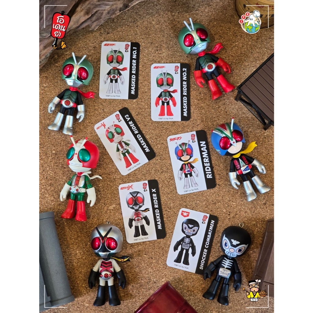(ของแท้ 100%) การ์ดเล็ก Masked Rider x ODEN-YA V1,V2,V3,Riderman,X ...