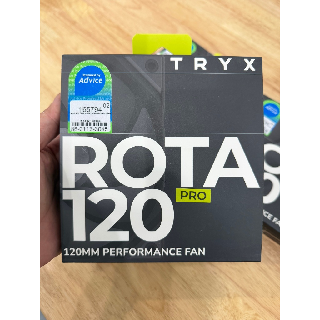 FAN CASE TRYX ROTA PRO 120 (BLACK) พัดลมมือสอง ใช้งานปกติ ครบกล่อง ...