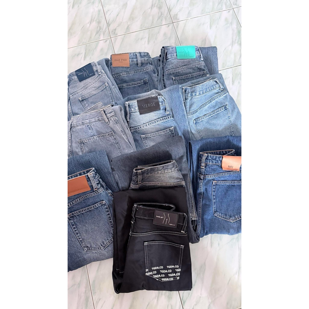 ส่งต่อ กางเกงยีนส์แบรนด์ Tgda Merge Gu uniqlo FeelFree | Shopee Thailand