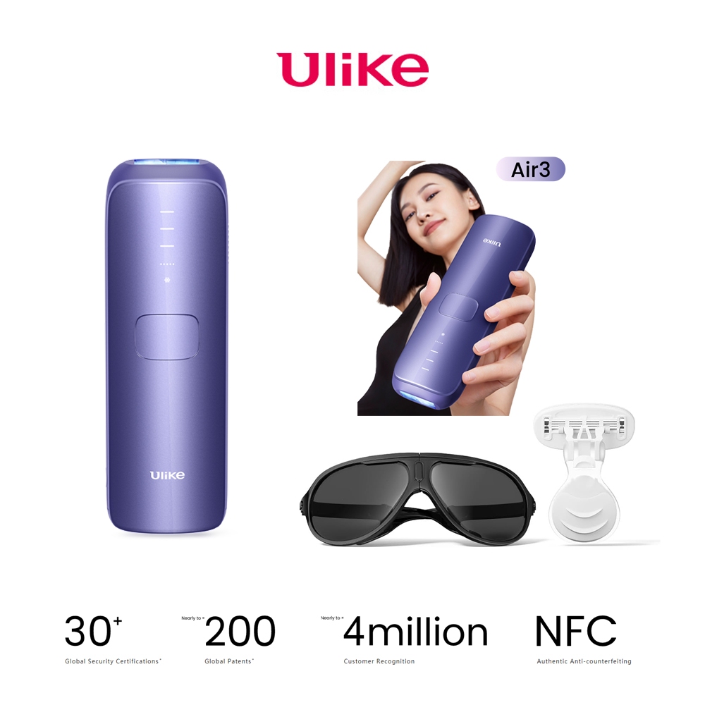 Ulike Sapphire AIR 3 IPL Laser Hair Removal 0.7s/flash with automatic ...