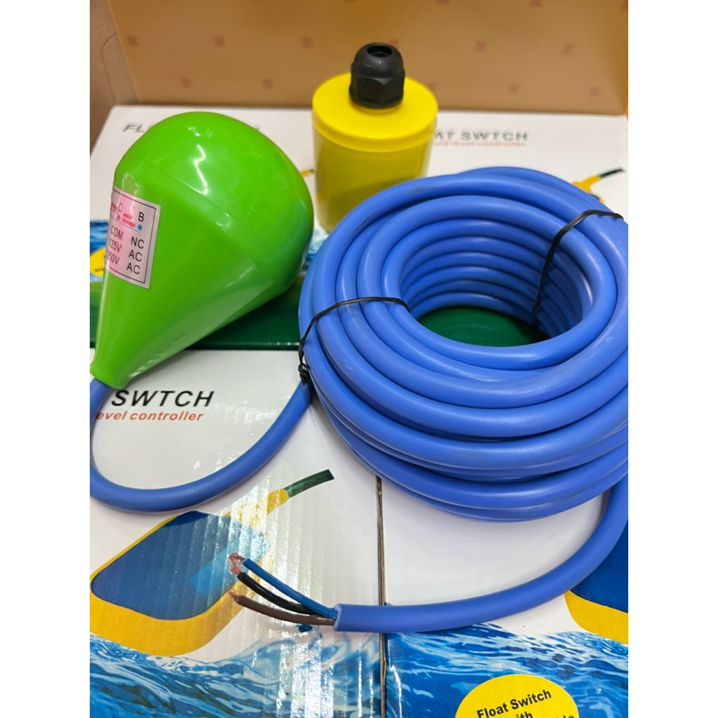 ลูกลอย กลม ทรงหยดน้ำ ของแท้ใหม่ Flygt float switch ลูกลอย10 เมตร ระดับ ...
