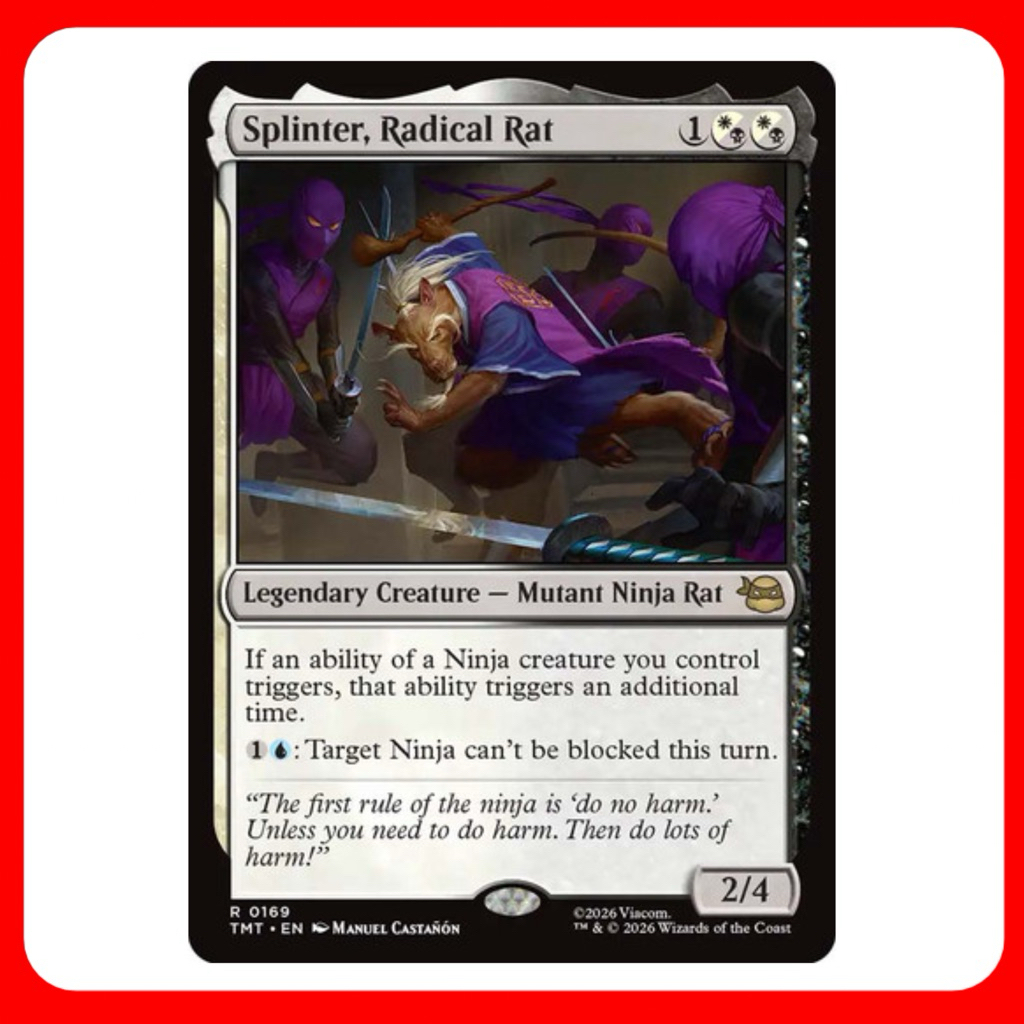 [MTG] Splinter, Radical Rat [TMT] [MULTI] [RARE] [NORMAL] [ENG] (การ์ด ...
