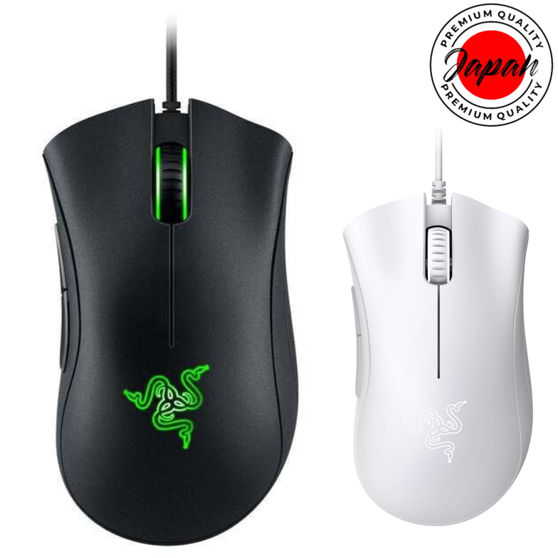 Razer DeathAdder Essential RZ01-02540100-R3M1-N RZ01-03850200-R3M1 Mercury White Wired Gaming Mouse 5 buttons 6400 DPI Optical Sensor Ergonomic Shape 100% Authenticity direct from Japan
