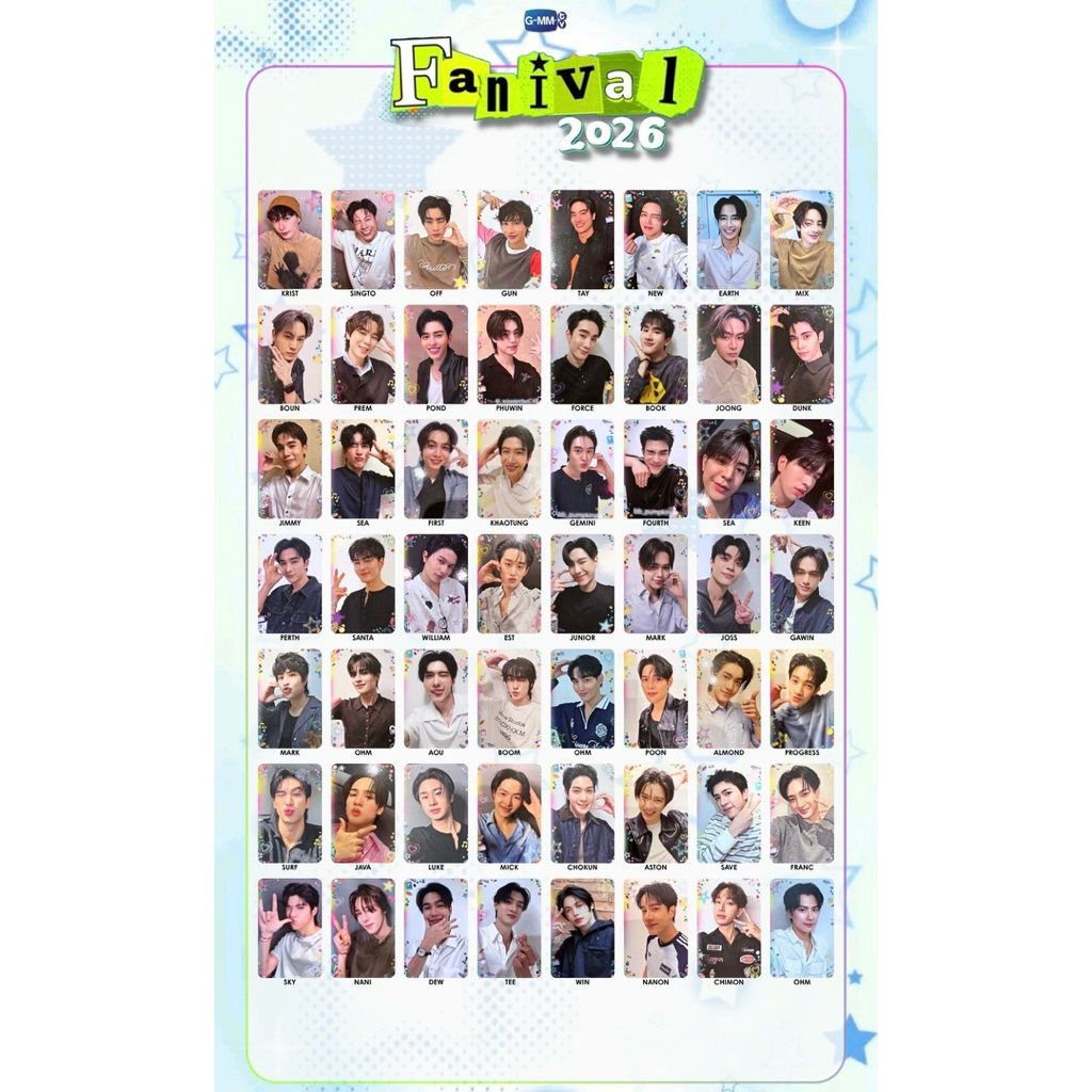 🚚（พร้อมส่ง）GMMTV FANIVAL 2026 GMMTV COLLECTIBLE RANDOM CARD