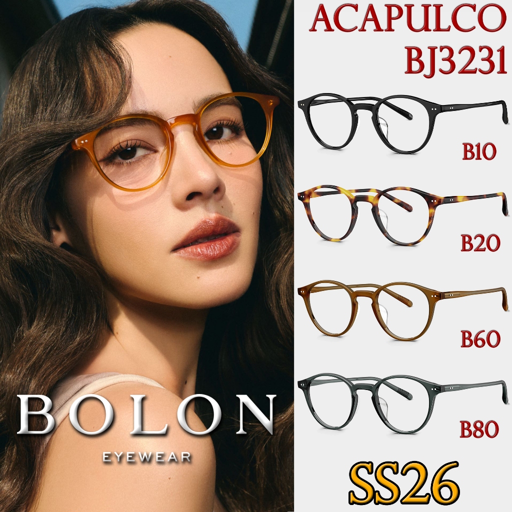 SS26 BOLON กรอบแว่นสายตา รุ่น ACAPULCO BJ3231 B10 B20 B60 B80 [Acetate ...