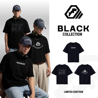 เสื้อยืดโอเว่อร์ไซส์ RUDEDOG เนื้อผ้า Double Layer -BLACK COLLECTION