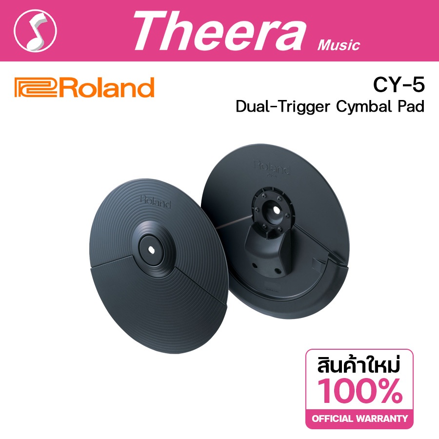 Roland CY-5 Dual-Trigger Cymbal Pad ฉาบไฟฟ้าโรแลนด์ CY5 พร้อมการ