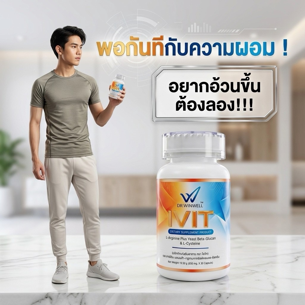 IVIT ไอวิต ช่วยเพิ่มน้ำหนัก เจริญอาหาร เบื่ออาหาร มีน้ำมีนวล มีกล้าม ...