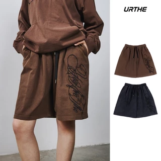 URTHE - กางเกงขาสั้น เอวยางยืด รุ่น AUTOGRAPH CREW