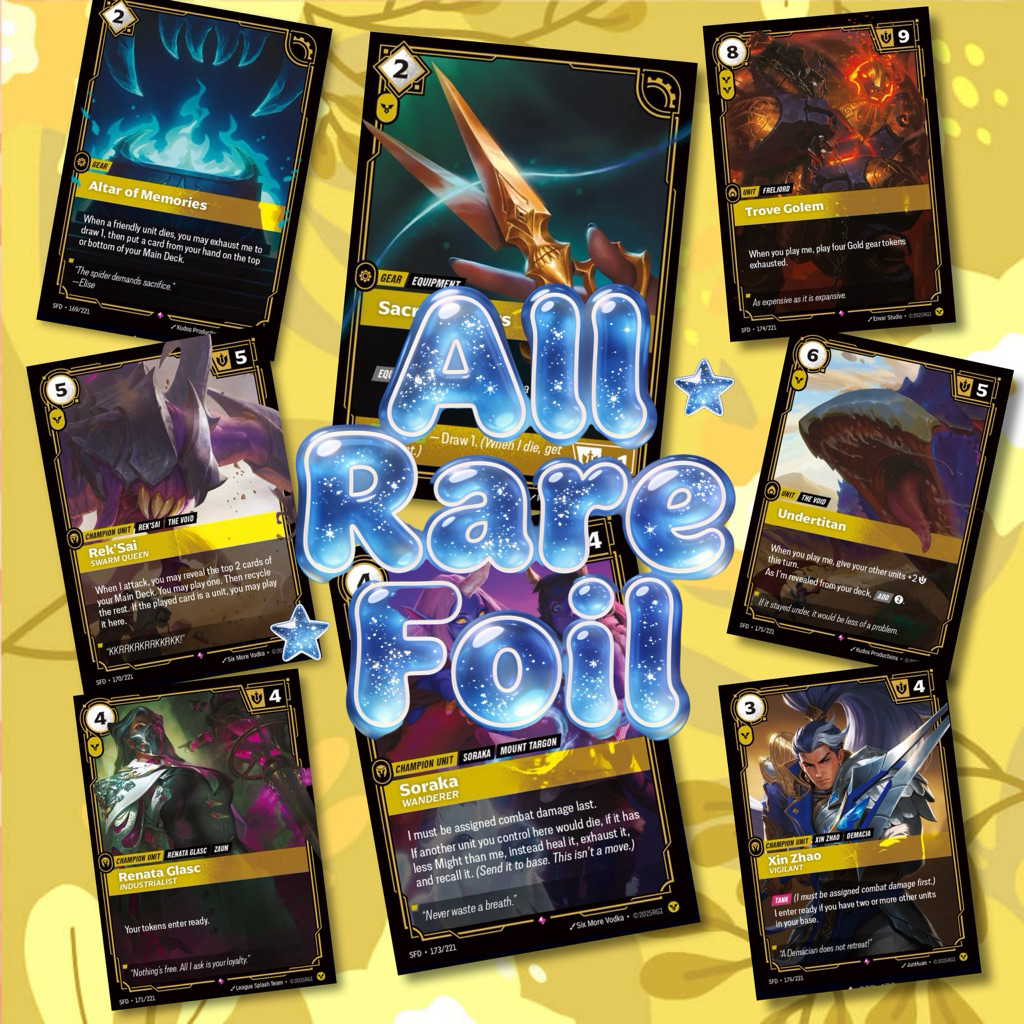 Riftbound Spiritforged Order ระดับ Rare ( All Foil ) | Shopee Thailand