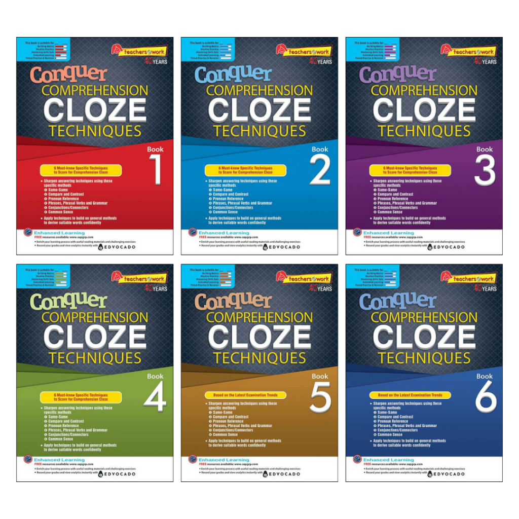 SAP_Conquer Comprehension Cloze Techniques Book 1-6 หนังสือฝึก Reading ...