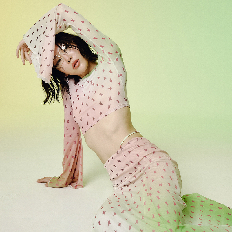 VINN PATARARIN - Mesh Rave Long-Sleeves Top - เสื้อซีทรู ผ้าตาข่าย ลาย ...