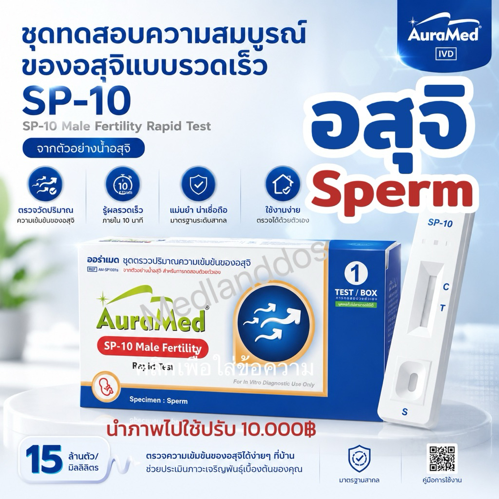 SP-10 Male Fertility Rapid Test ชุดทดสอบความสมบูรณ์ของอสุจิแบบรวดเร็ว ...