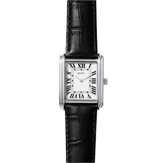 LAPHONT BLOC WATCH LARGE SILVER CASE WHITE DIAL