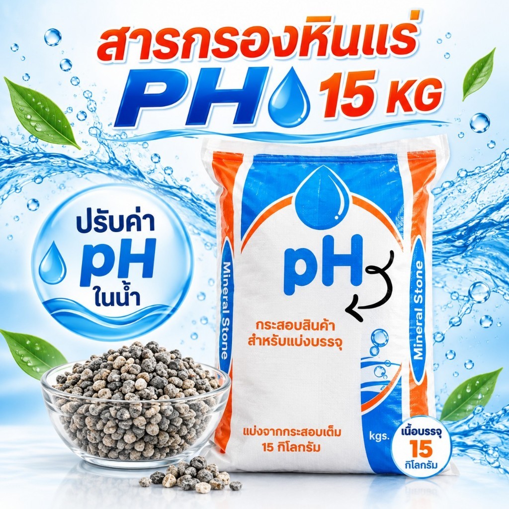 สารกรองหินแร่ PH Mineral Stone ปรับค่า pH ในน้ำ 15kg | Shopee Thailand