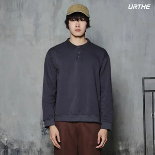 URTHE - เสื้อโปโล แขนยาว รุ่น SOFT LONG SLEEVE POLO SHIRT