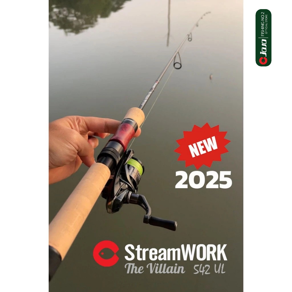 NEW 2025 [ สายUL ] คันเบ็ด StreamWORK รุ่น The Villain Black Edition ...