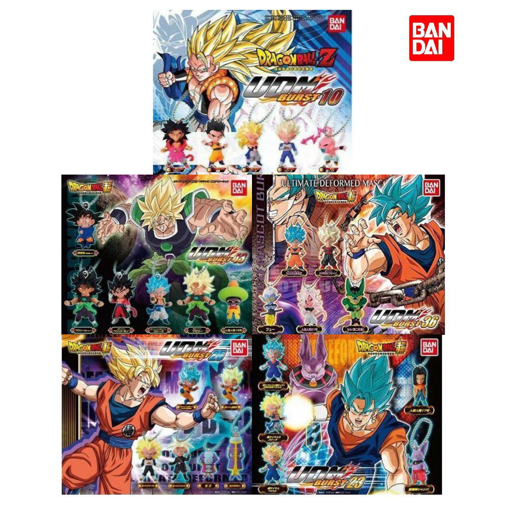Lot Dragon Ball Super UDM 29 - 5 Figurines Keychain Ultimate Deformed Mascot Bandai