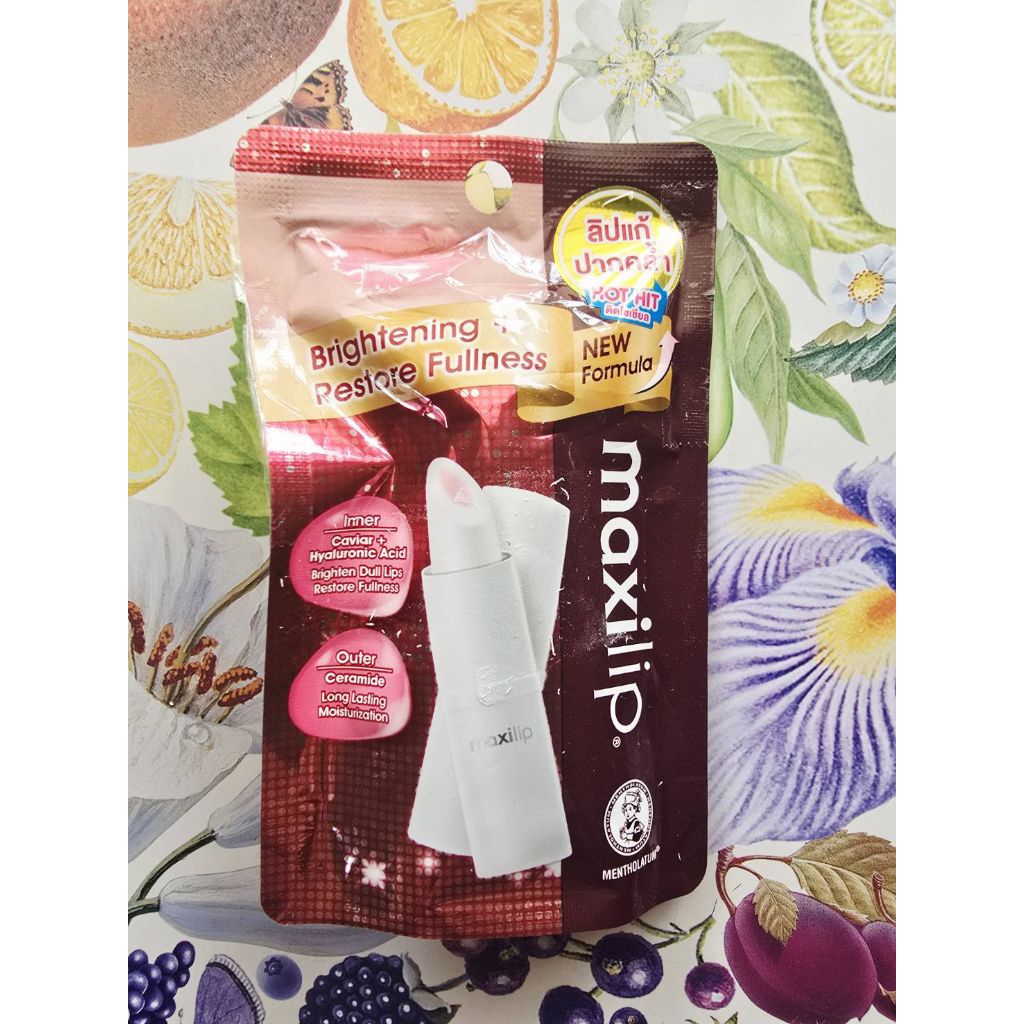 Mentholatum Maxilip Brightening Caviar + Hyaluronic Acid Lip 3.8g.ลิป ...