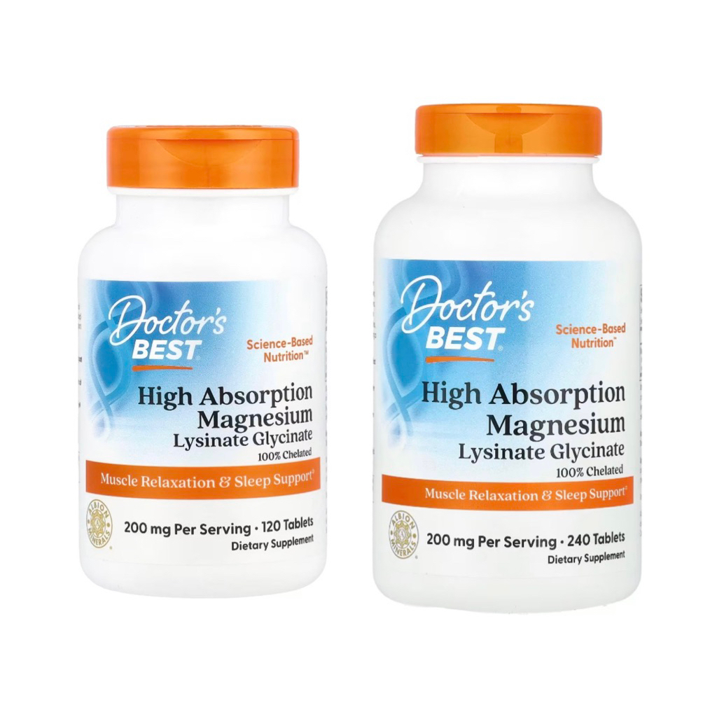 Exp 07 2028 Doctor s Best High Absorption Magnesium Glycinate Lysinate 
