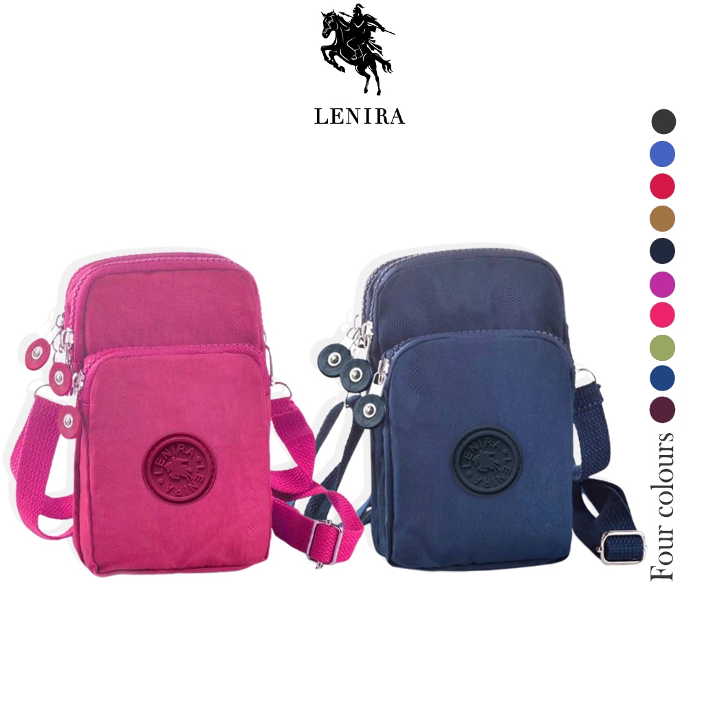 Lenira (B1735) กระเป๋าสะพายข้างใส่มือถือ เป็นผ้าไนล่อน | Shopee Thailand