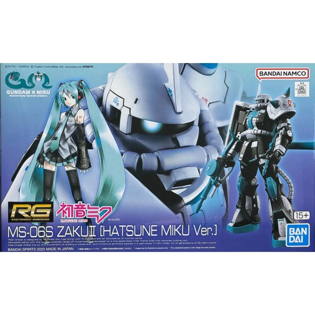 RG MS-06S ZakuⅡ [HATSUNE MIKU Ver.] PREMIUM BANDAI | Shopee Thailand