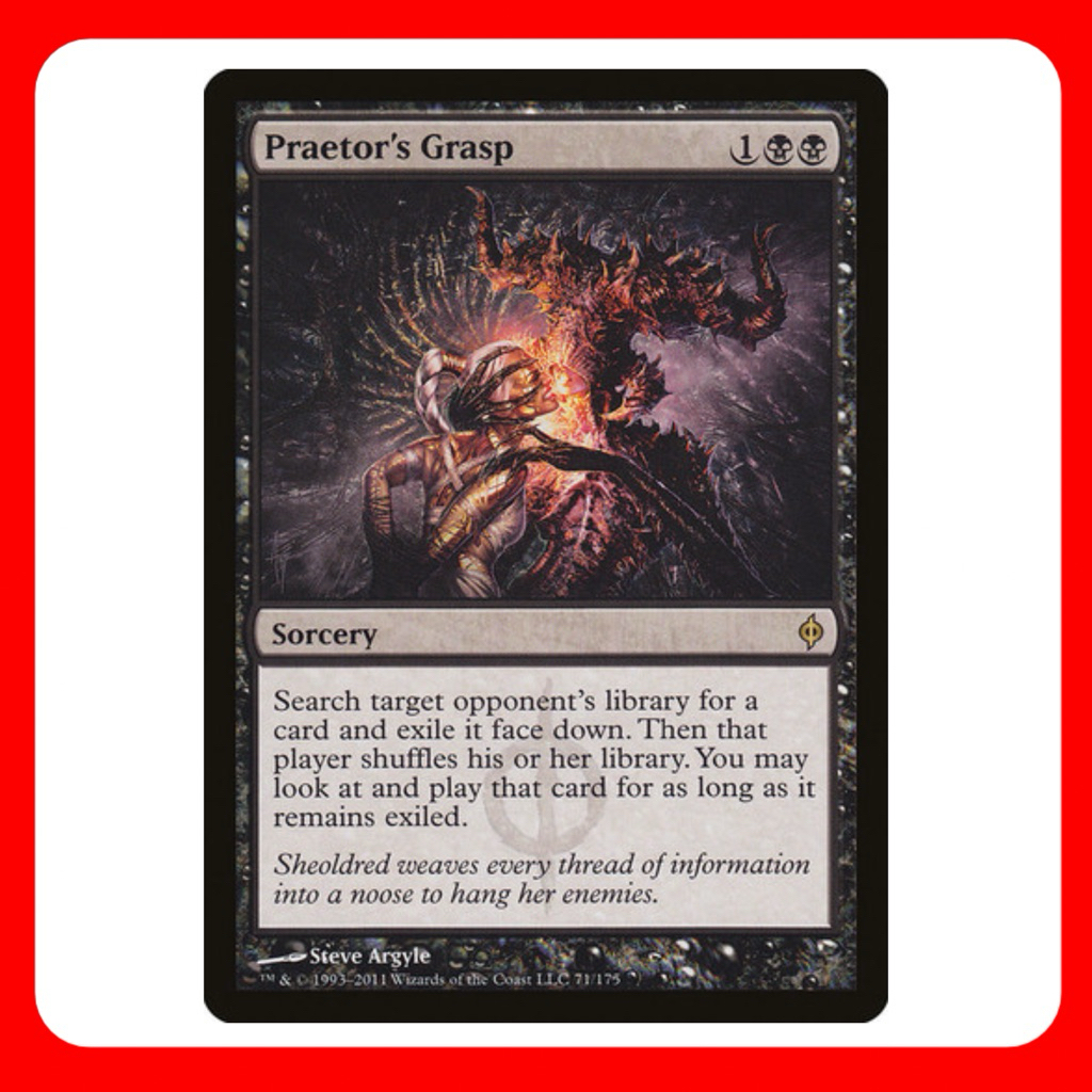 [MTG] Praetor's Grasp [NPH] [BLACK] [RARE] [NORMAL] [ENG] (การ์ดเมจิค ...
