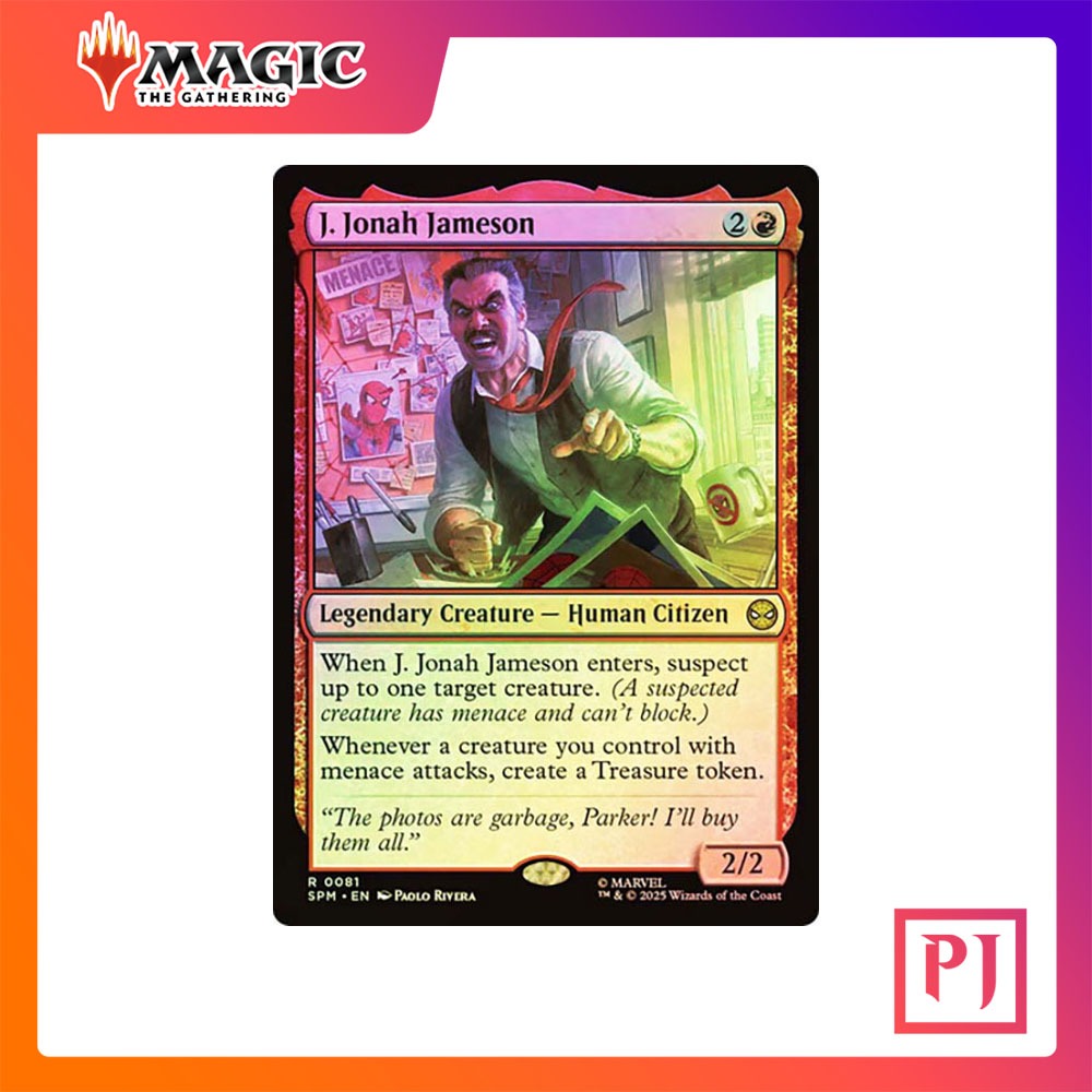 MTG] J. Jonah Jameson [SPM] [RED] [RARE] [FOIL] [ENG] ( / Magic  the Gathering) | Shopee Thailand