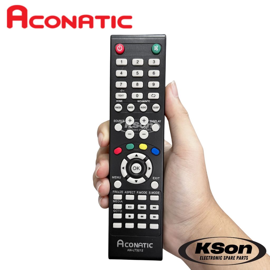 รีโมททีวี อะโคนาติก อะไหล่ทีวี Aconatic Television Remote Control รุ่น ...