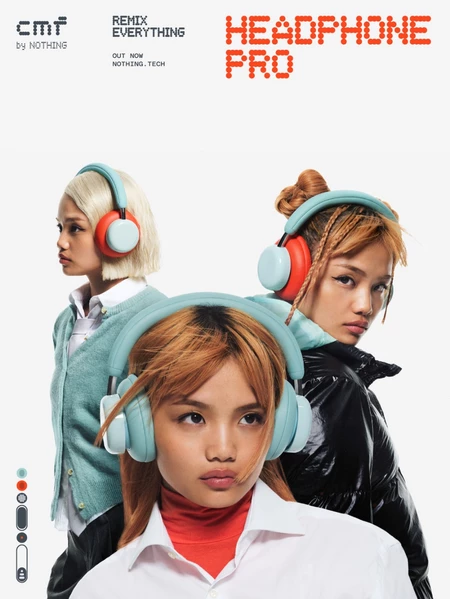 CMF by Nothing - Headphone Pro, Remix Everything หูฟังไร้สาย Wireless Headphone