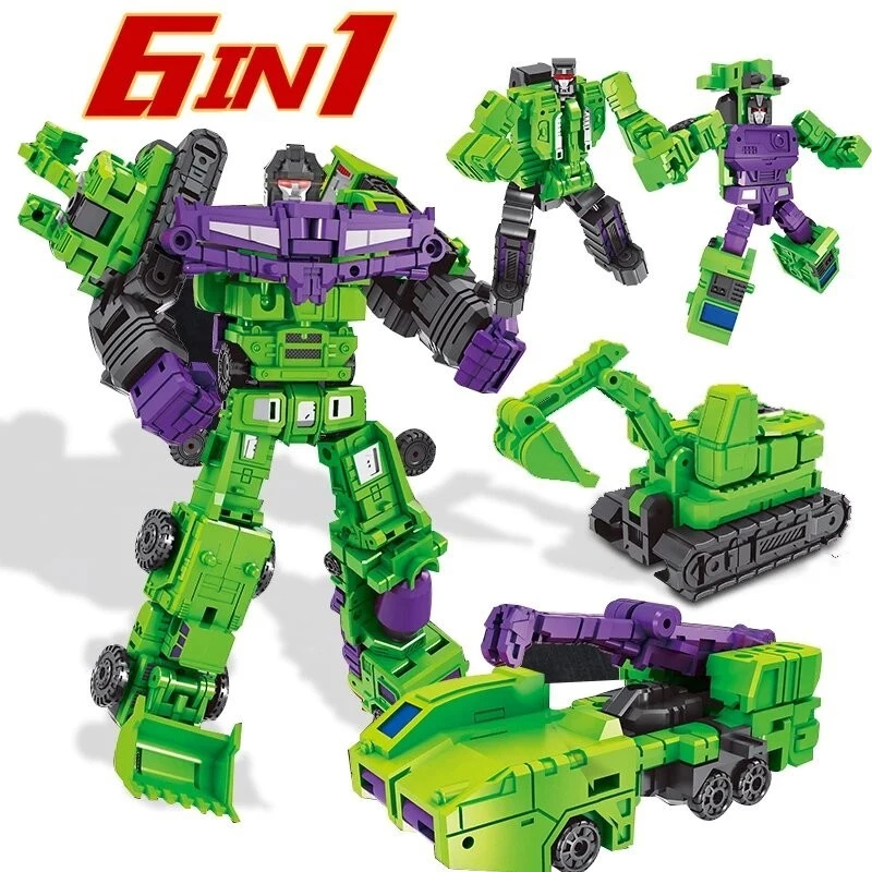 6 in 1หุ่นยนต์แปลงร่าง รุ่น MINI Devastator 22 ซม.Action Figure หุ่น ...