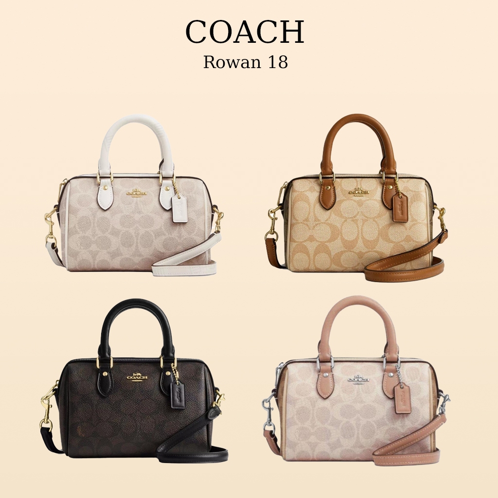 ของแท้ 100% COACH ROWAN กระเป๋าทรงหมอน รูปแบบใหม่ ไบนารี | Shopee Thailand