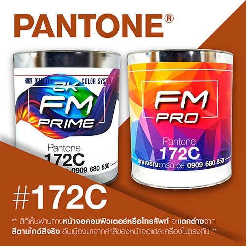 (ราคาต่อลิตร) สี PANTONE 172 C / PMS 172 C | Shopee Thailand