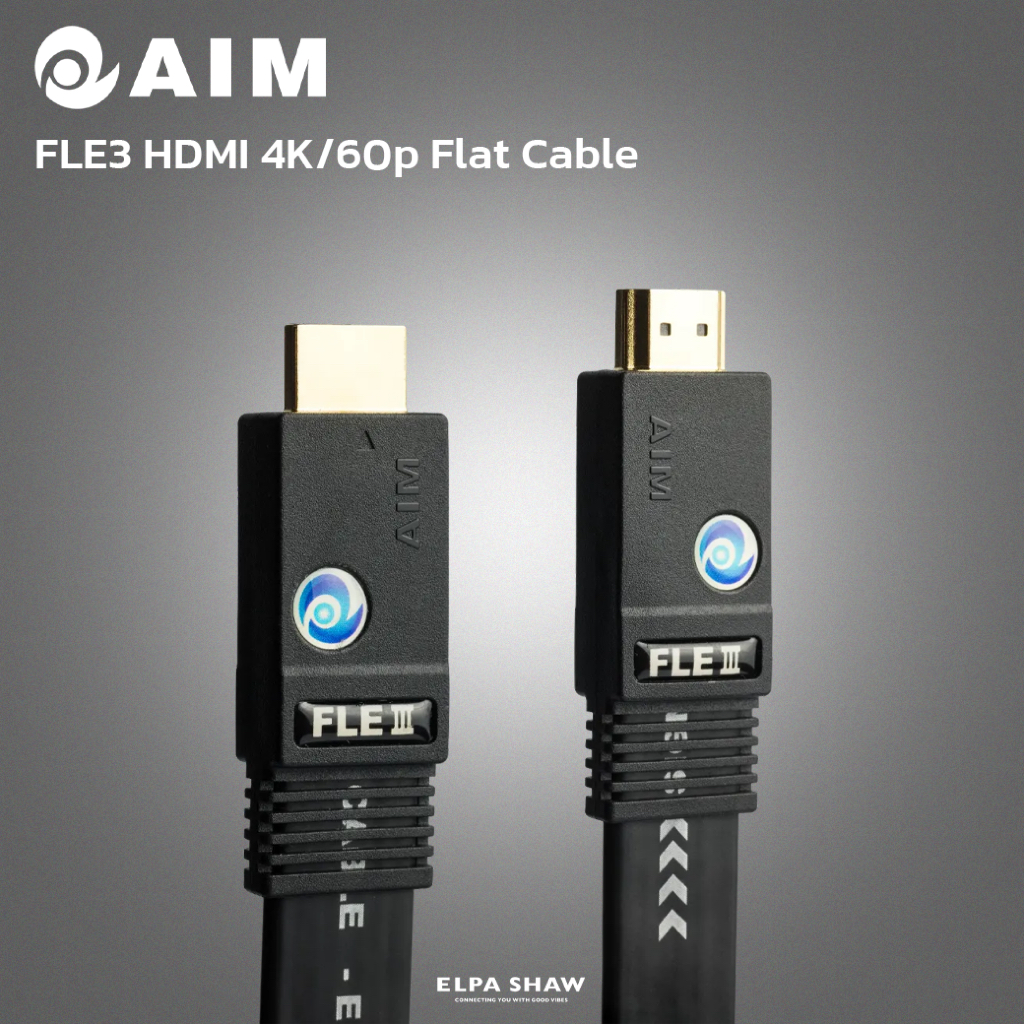 AIM FLE3 HDMI 4k/60P Flat Cable สาย HDMI 4k/60P Flat Cable รุ่น