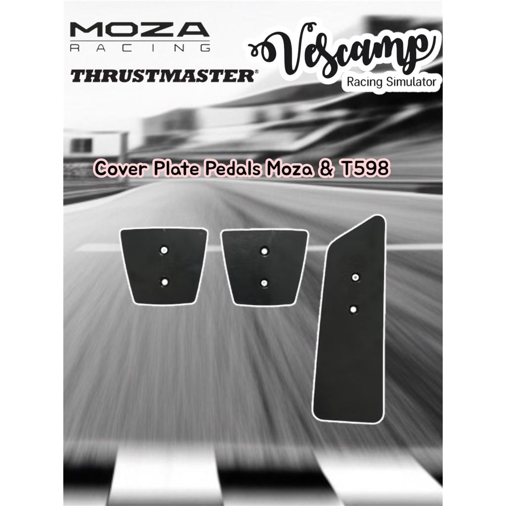 Pedals Plate Cover แผ่นเสริมแป้นเท้า สำหรับ Moza SR-P Pedals และ T598 ...