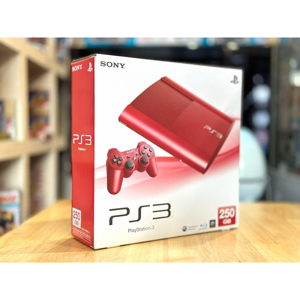 (1) เครื่อง PS3 PlayStation 3 Super Slim Garnet Red (250GB)[CECH-4000B ...