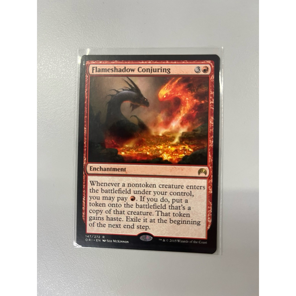 การ์ด MTG Flameshadow Conjuring Red Magic the Gathering EDH รุ่น ORI ...