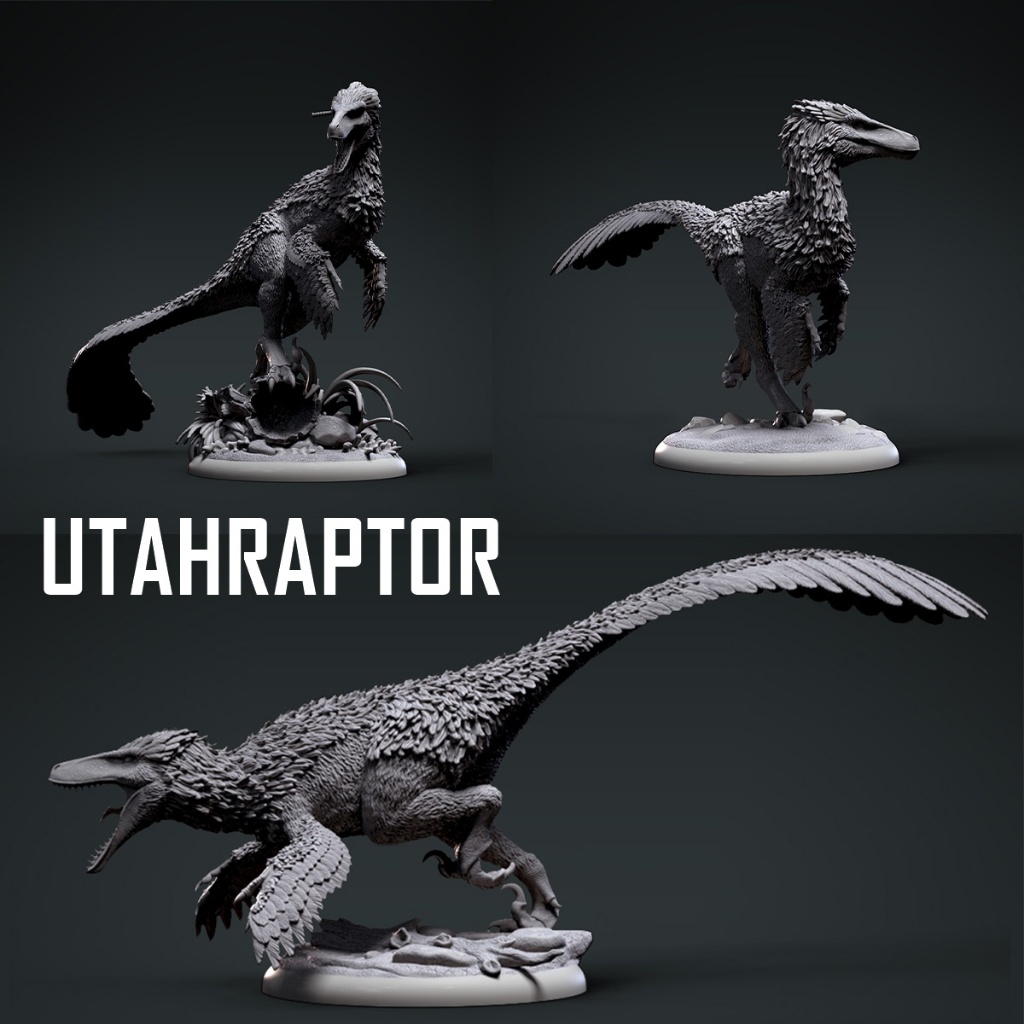 Utahraptor_Primitive War ( โมเดลไม่ทำสี ) ( โปรดอ่านรายละเอียดเพิ่มเติม ...