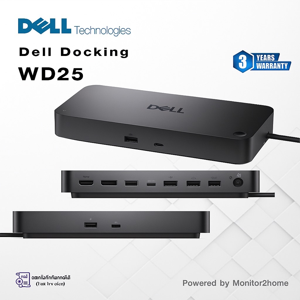 Dell Pro Dock WD25 - USB Type-C with DP Alt Mode Connector, DisplayPort ...