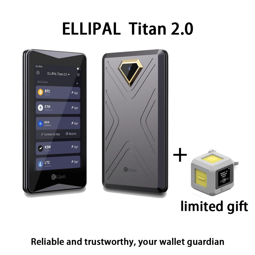 ELLIPAL Titan 2.0 encrypted cold wallet, 100% offline, air gap - secure ...