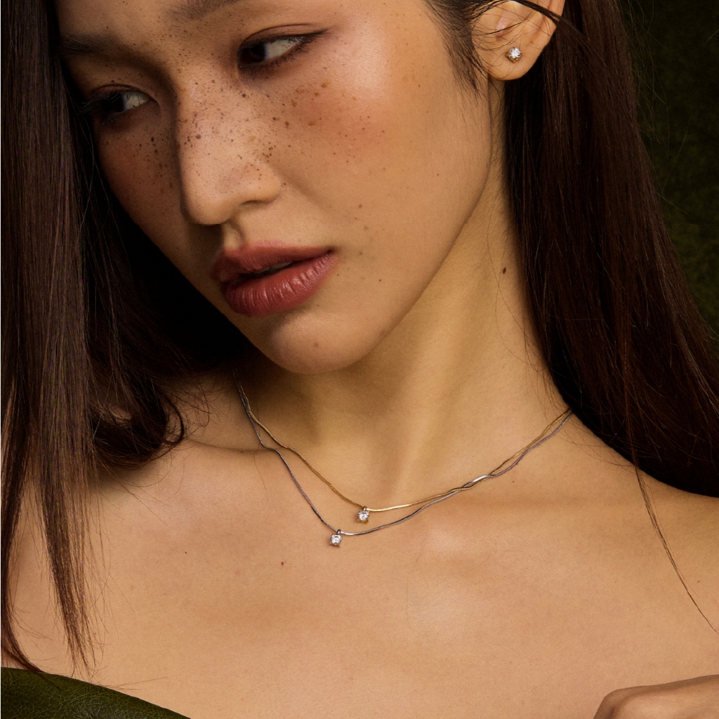 Valichain - Petite Gem Round Necklace | Shopee Thailand