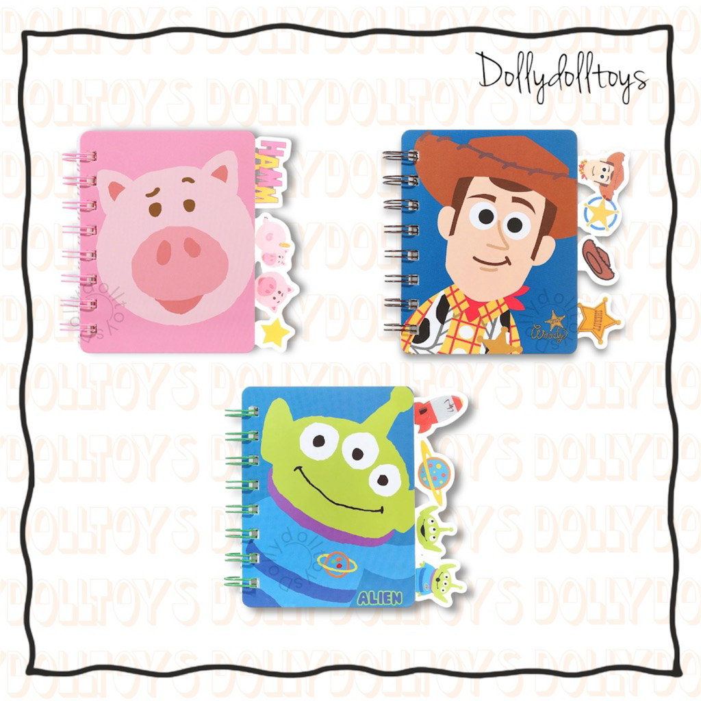 พร้อมส่ง Disney Toy Story Woody Green Man Lotso Notebook สมุด สมุดโน้ต ...