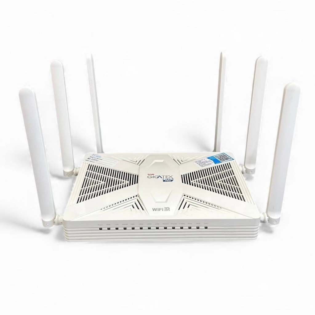 เราเตอร์ทรู True Gigatex Fiber Router WiFi6 T3 T628 AX5400 มือสอง ...