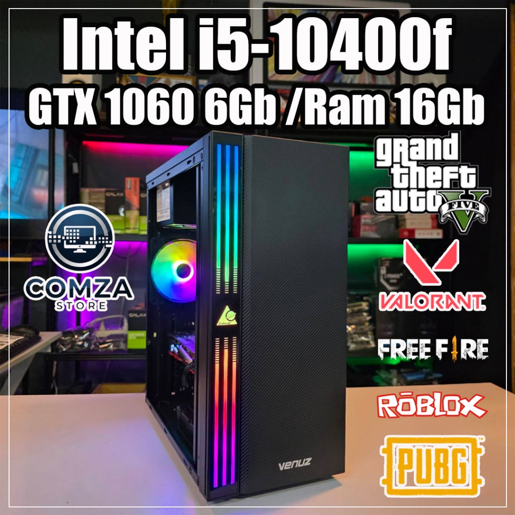 Comza Store /คอมพิวเตอร์ Core i5-10400f /GTX 1060 6Gb /Ram 16Gb /SSD ...