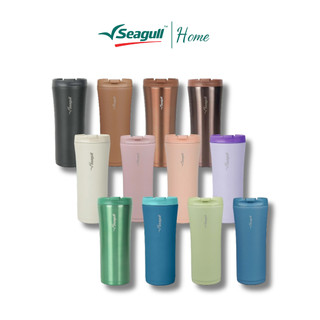 Seagull cốc giữ nhiệt chân không thiết kế tối giản dung tích 0.5 lít nắp ren kín có thể đặt vào ngăn đựng cốc trong xe giữ nóng giữ lạnh lâu 6‑8.