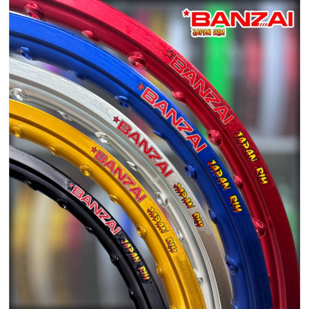 BANZAI ล้อBansai ขอบล้อบันไซ1.4 ขอบ17ขอบเรียบ มีหลายสีให้เลือก BANZAI ...