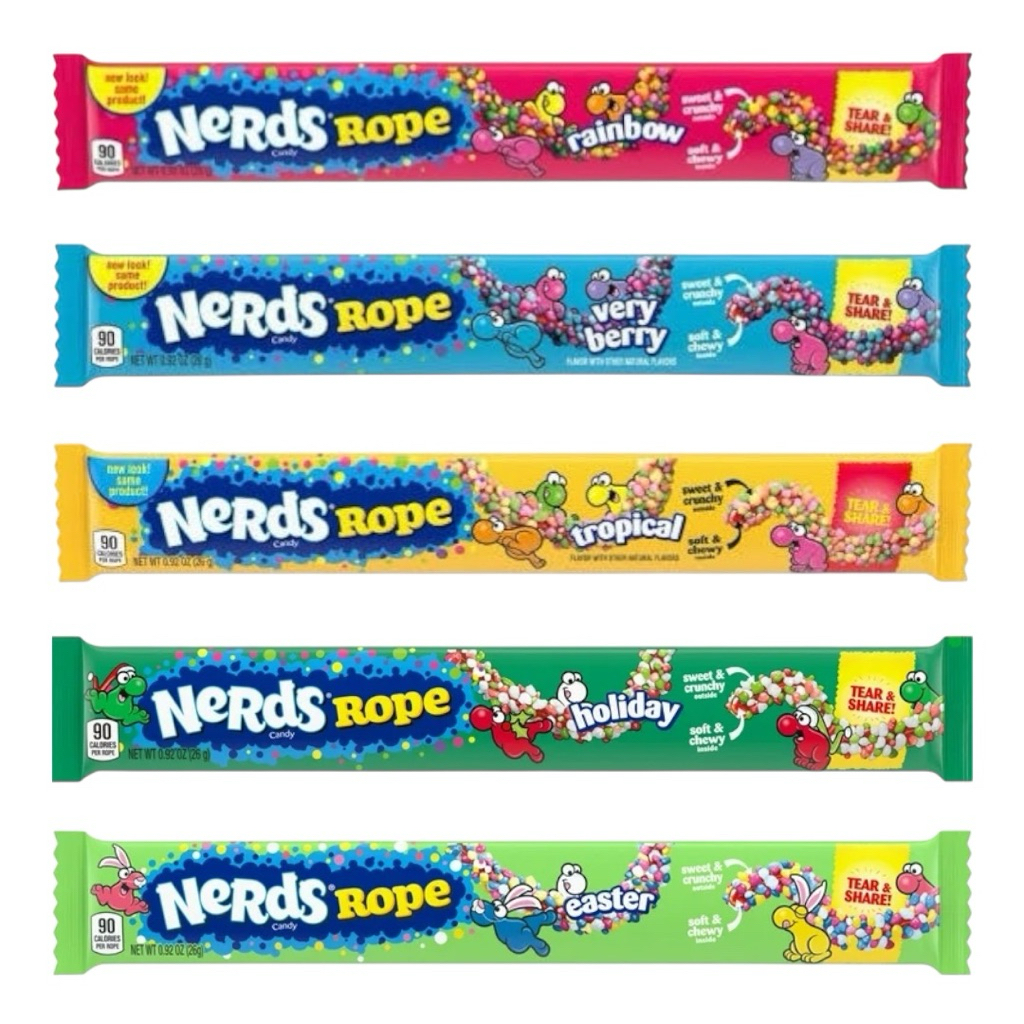 Nerds Gummy Rope - ลูกอมเนิร์ด 26g | Shopee Thailand