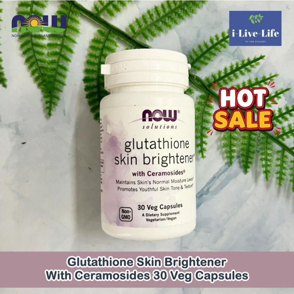 glutathione skin brightener with ceramosides 10% Sale!! EXP.08/26 กลูตาไธโอน 30 Veg Capsules - Now Solutions Now Foods Strength:0.5% Methylene Blue Infusion Injections