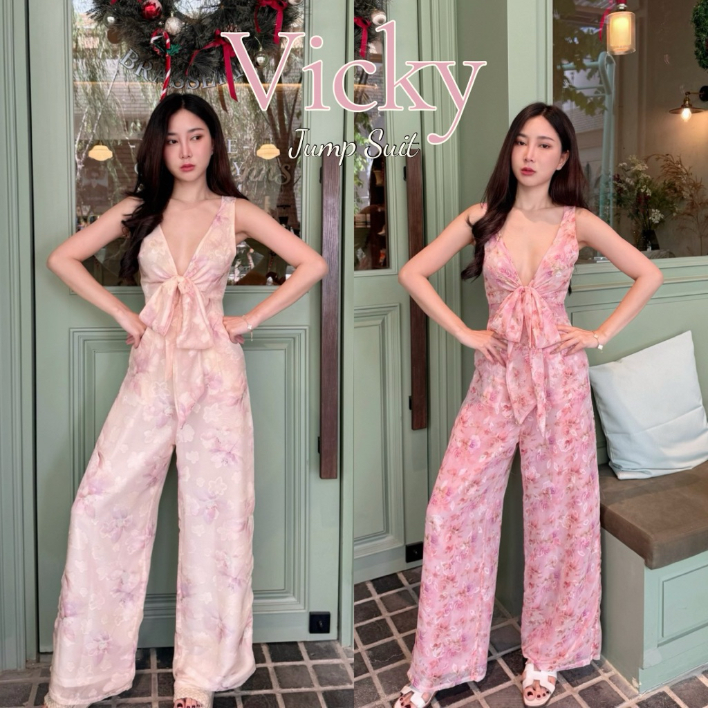 SIRINTRA : VICKY JUMP SUIT มี 2 สี | Shopee Thailand